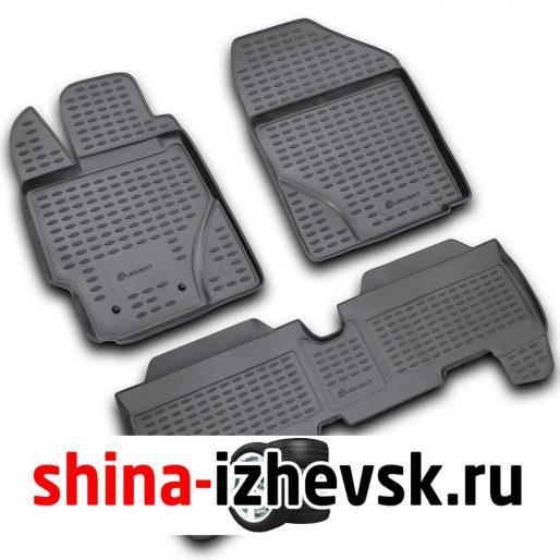Коврик Autofamily коврик в салон полиуретановый черный для TOYOTA Yaris II 2006- в Ижевске
